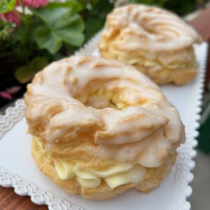 Věneček s vanilkovým krémem