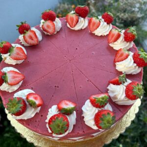 Jahodový cheesecake