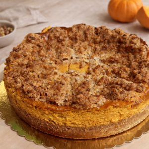 Dýňový cheesecake s ořechovou krustou